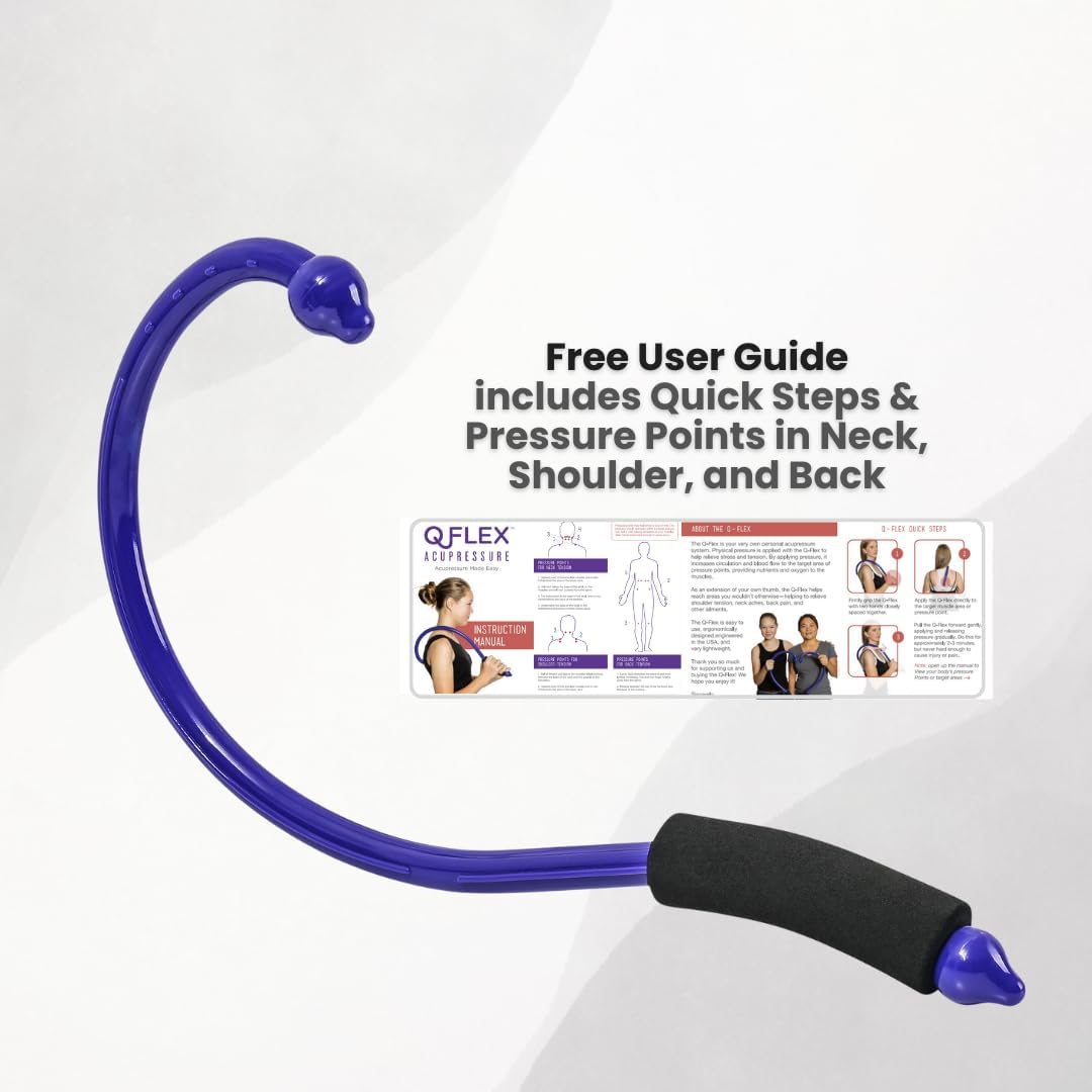 QFlex purple trigger point self massage hook – Shark Tank USA product in Egypt