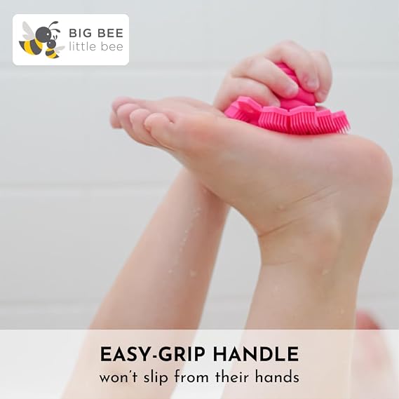 Big Bee Little Bee Original ScrubBEE yellow silicone bath scrubber – Shark Tank USA product in Egypt