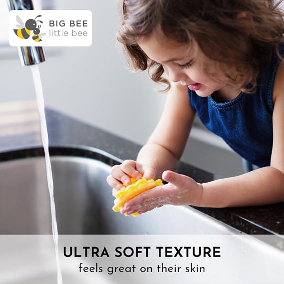 Big Bee Little Bee Original ScrubBEE yellow silicone bath scrubber – Shark Tank USA product in Egypt