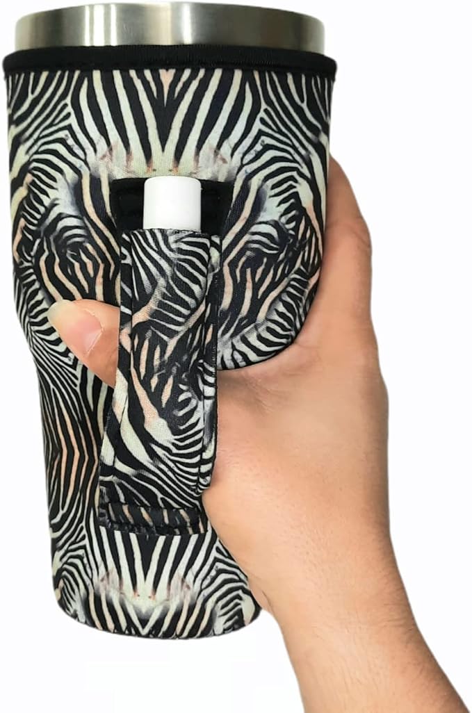 Lit Handlers 30oz neoprene tumbler sleeve with handle – Shark Tank USA product in Egypt