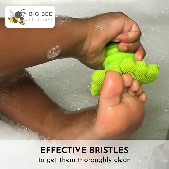 Big Bee Little Bee Original ScrubBEE yellow silicone bath scrubber – Shark Tank USA product in Egypt