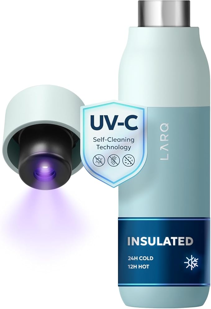 LARQ Bottle PureVis Monaco self-cleaning water bottle – Shark Tank USA product in Egypt