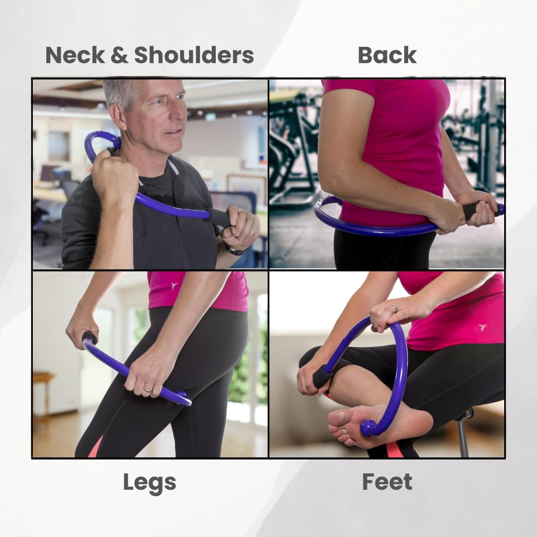 QFlex purple trigger point self massage hook – Shark Tank USA product in Egypt