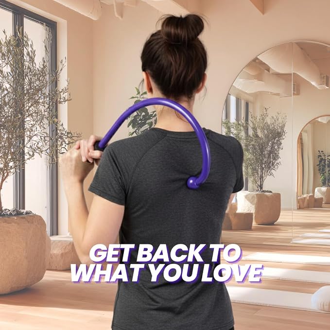 QFlex purple trigger point self massage hook – Shark Tank USA product in Egypt
