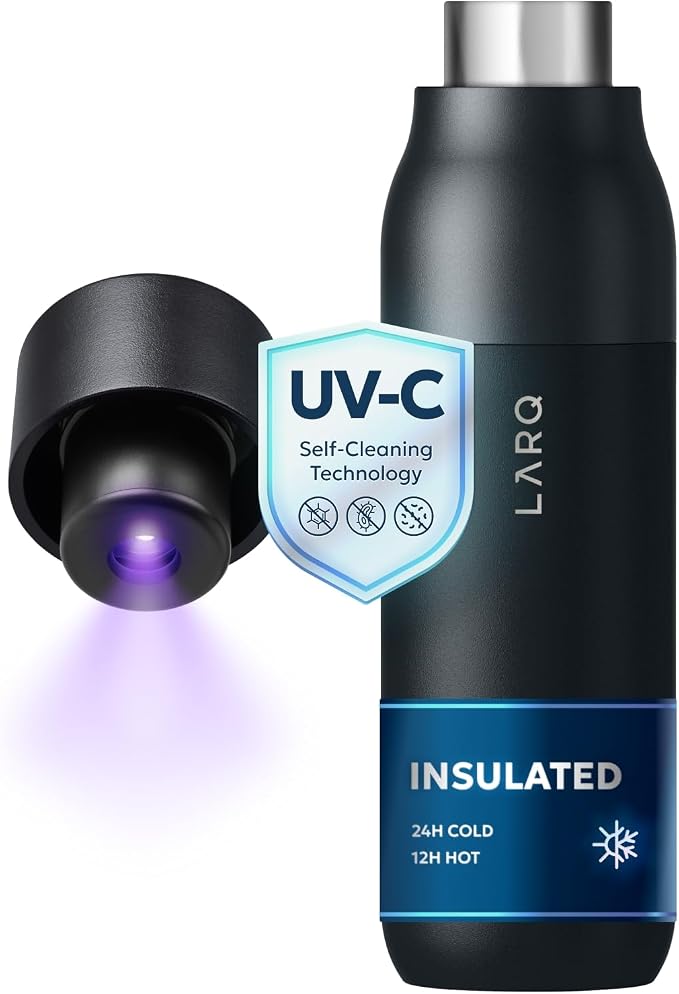 LARQ Bottle PureVis Monaco self-cleaning water bottle – Shark Tank USA product in Egypt