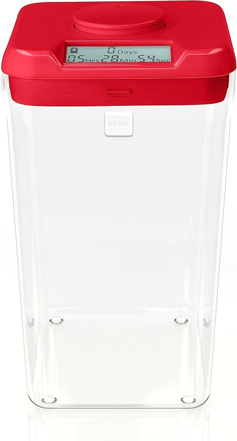 kSafe Kitchen Safe blue lid clear time locking container – Shark Tank USA product in Egypt
