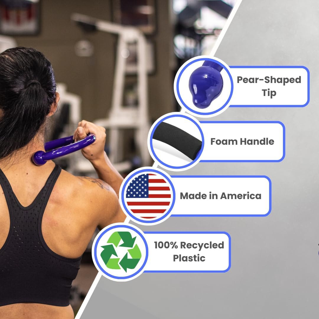 QFlex purple trigger point self massage hook – Shark Tank USA product in Egypt