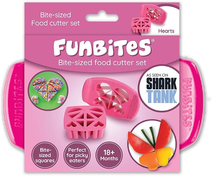 FunBites Green Squares food cutter 2 piece set – Shark Tank USA product in Egypt