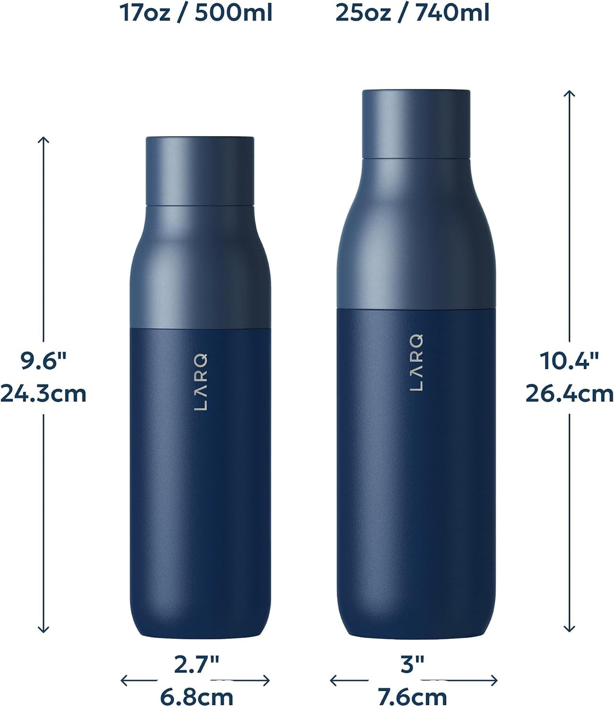 LARQ Bottle PureVis Monaco self-cleaning water bottle – Shark Tank USA product in Egypt