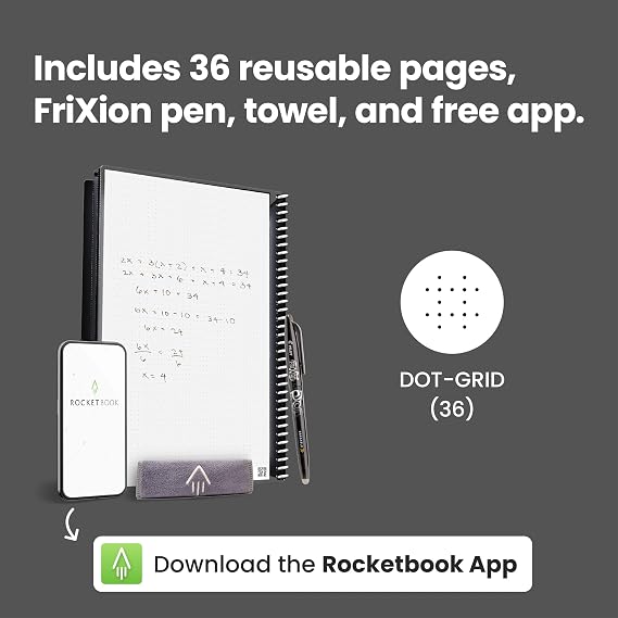 Rocketbook Wave blue reusable smart notebook – Shark Tank USA product in Egypt