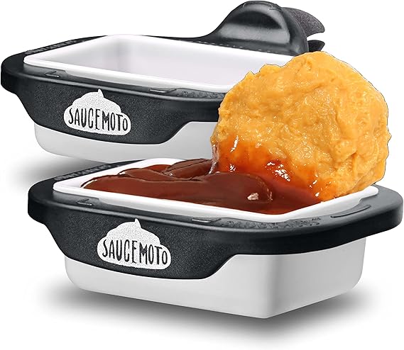 Saucemoto Dip Clip black 2 pack car sauce holder – Shark Tank USA product in Egypt