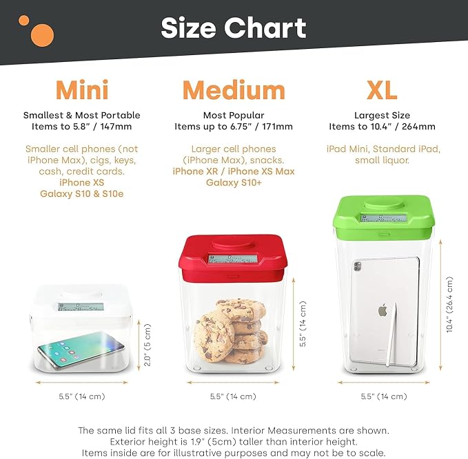 kSafe Kitchen Safe blue lid clear time locking container – Shark Tank USA product in Egypt