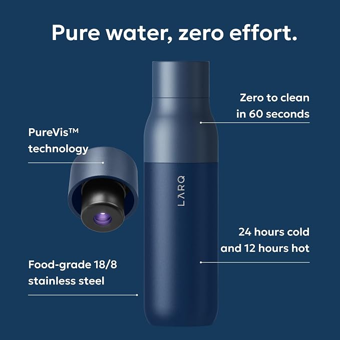 LARQ Bottle PureVis Monaco self-cleaning water bottle – Shark Tank USA product in Egypt