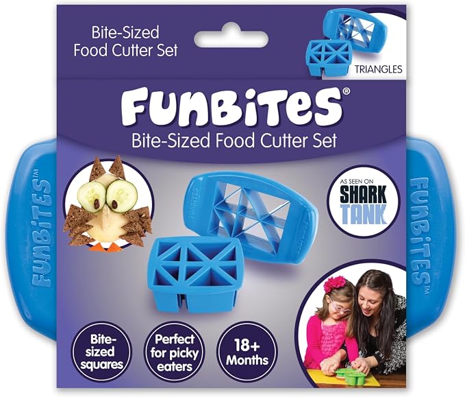 FunBites Green Squares food cutter 2 piece set – Shark Tank USA product in Egypt