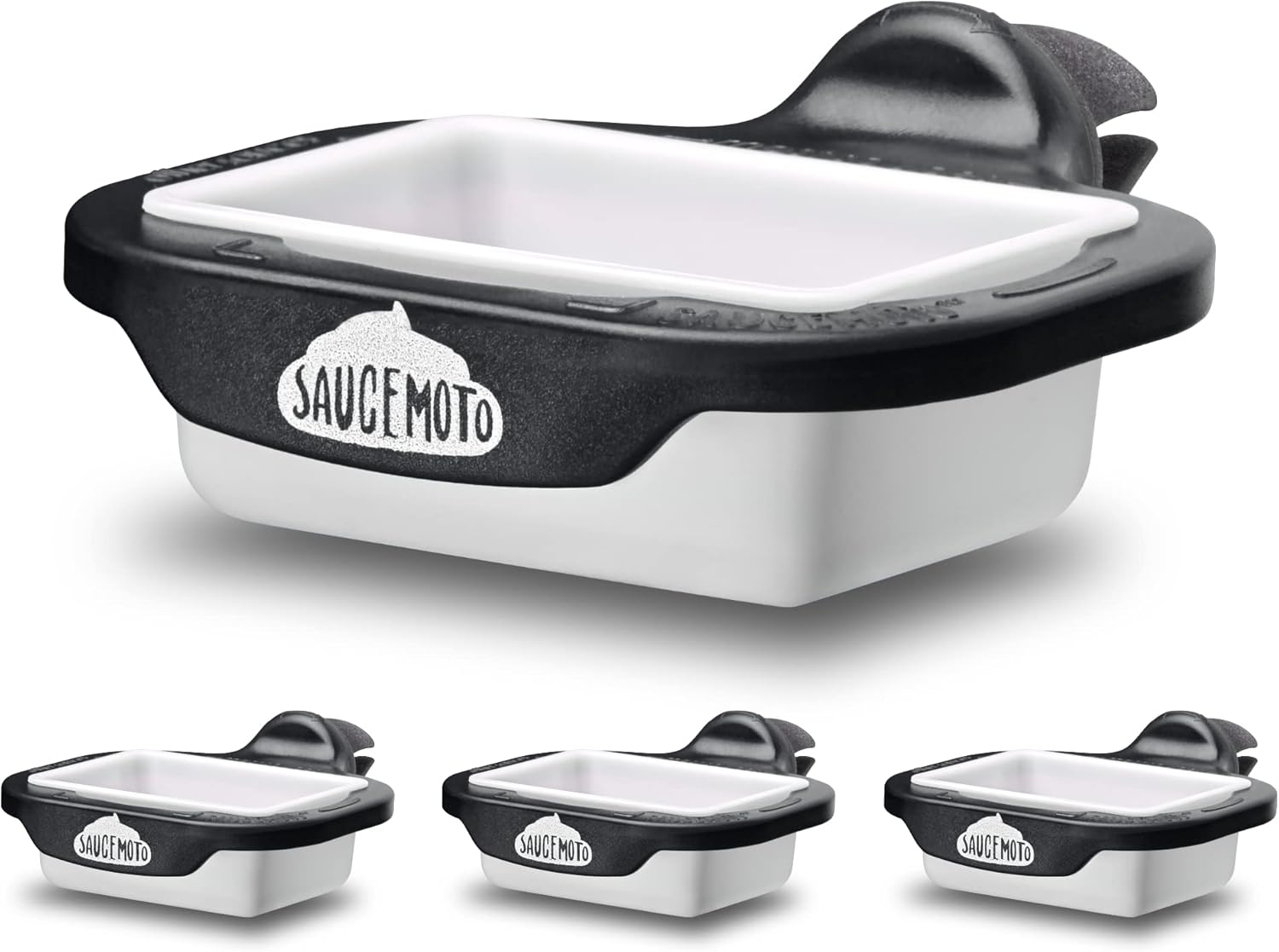 Saucemoto Dip Clip black 4 pack car sauce holder – Shark Tank USA product in Egypt