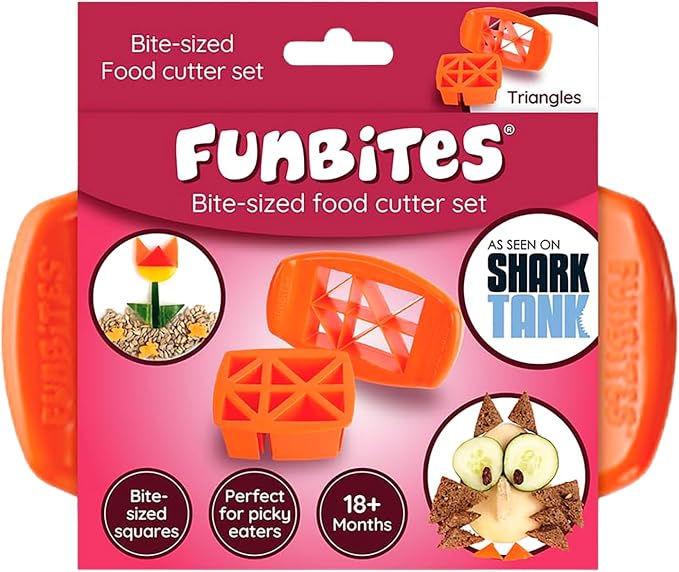 FunBites Green Squares food cutter 2 piece set – Shark Tank USA product in Egypt