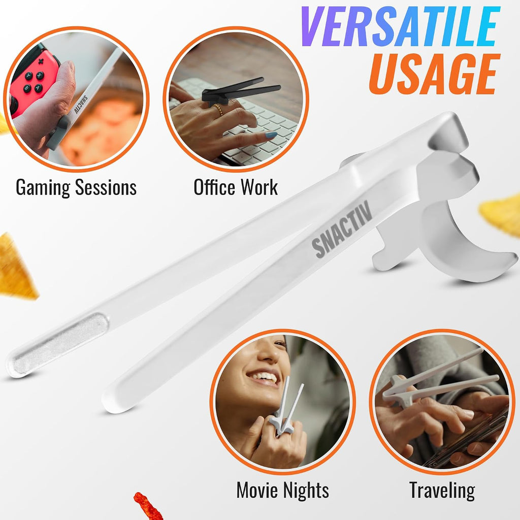 SNACTIV Pro Dark Mode black finger chopsticks – Shark Tank USA product in Egypt