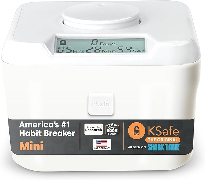 kSafe Kitchen Safe blue lid clear time locking container – Shark Tank USA product in Egypt