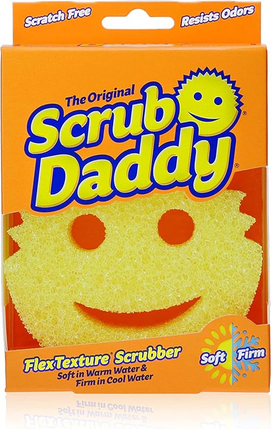 Scrub Daddy Original yellow FlexTexture scrubber sponge – Shark Tank USA product in Egypt