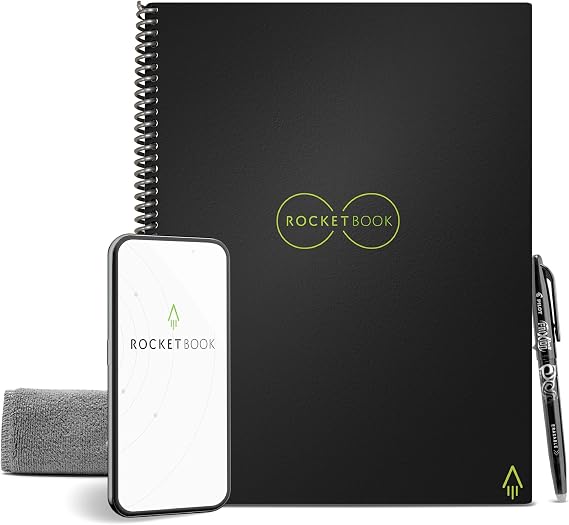 Rocketbook Wave Smart Notebook | Reusable Notebook | As Seen on Shark Tank