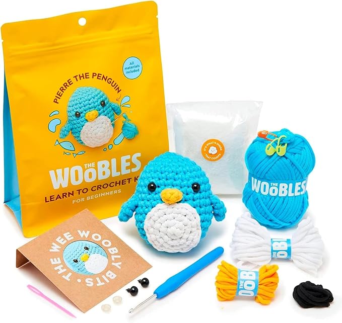The Woobles Pierre the Penguin beginner crochet kit – Shark Tank USA product in Egypt