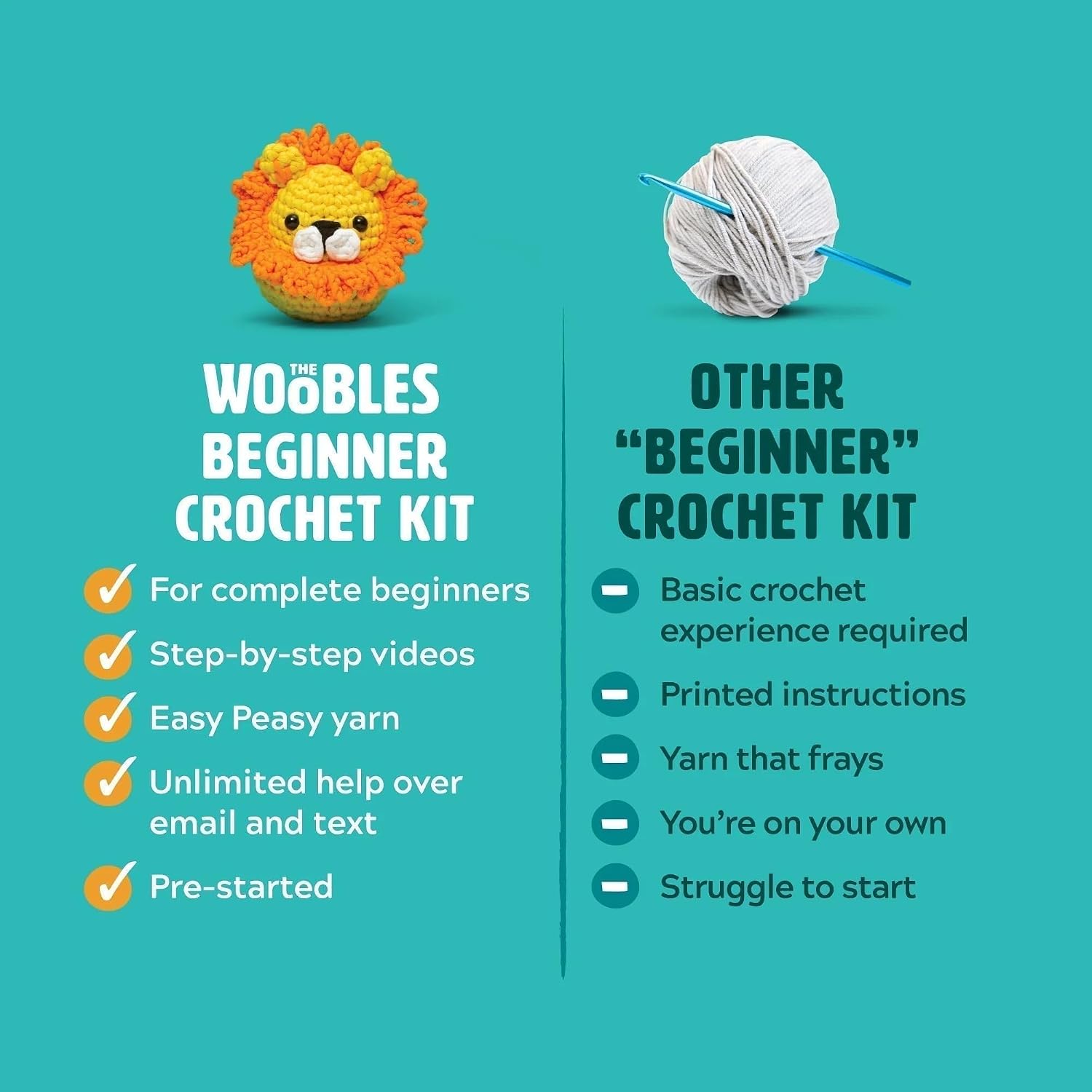 The Woobles Pierre the Penguin beginner crochet kit – Shark Tank USA product in Egypt