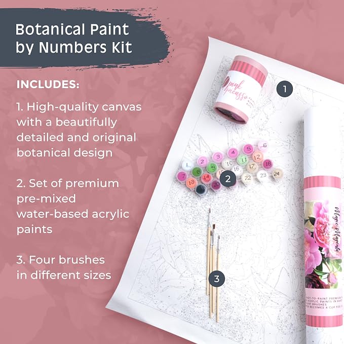 Pink Picasso Perfect Petals 16x20 paint by numbers kit – Shark Tank USA product in Egypt