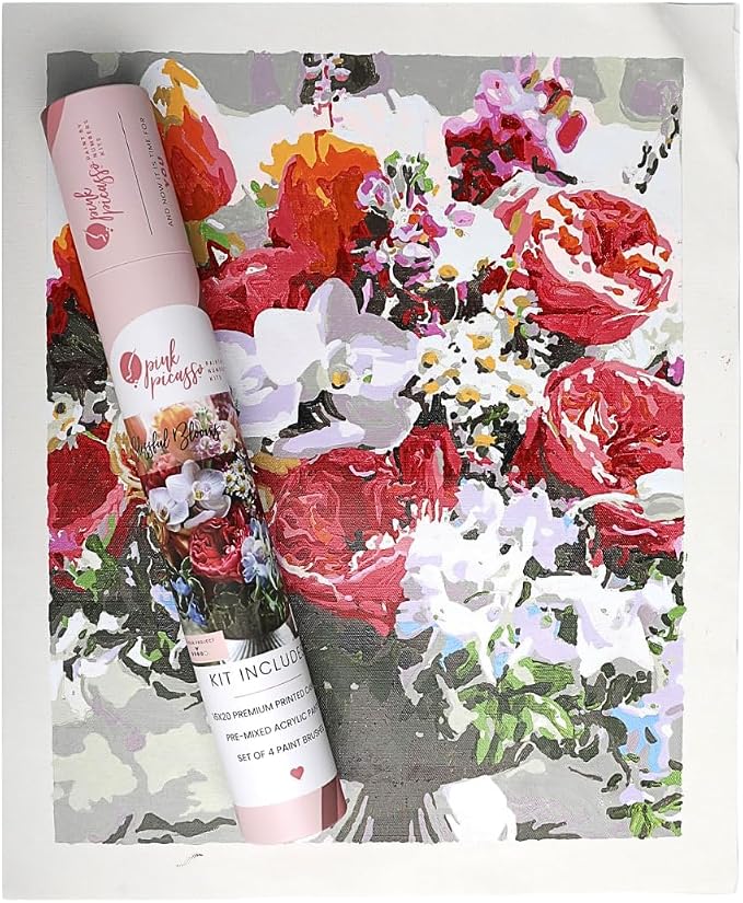 Pink Picasso Perfect Petals 16x20 paint by numbers kit – Shark Tank USA product in Egypt