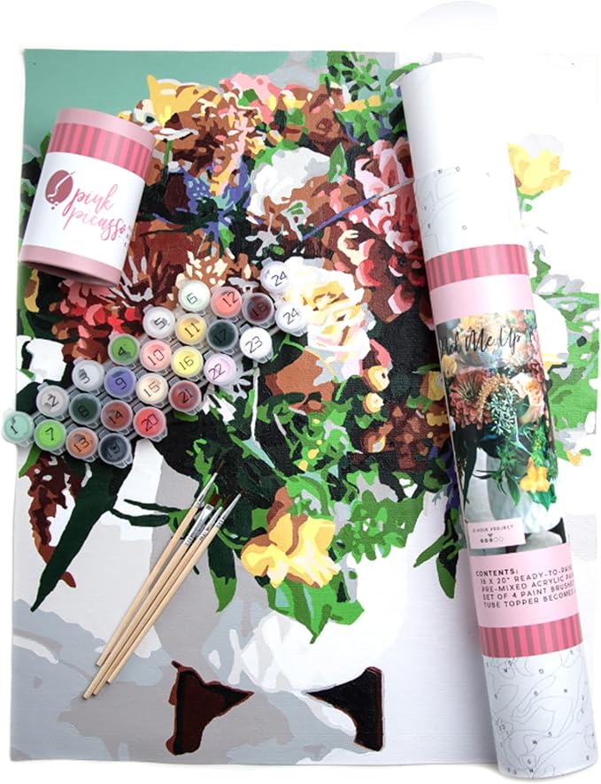 Pink Picasso Perfect Petals 16x20 paint by numbers kit – Shark Tank USA product in Egypt