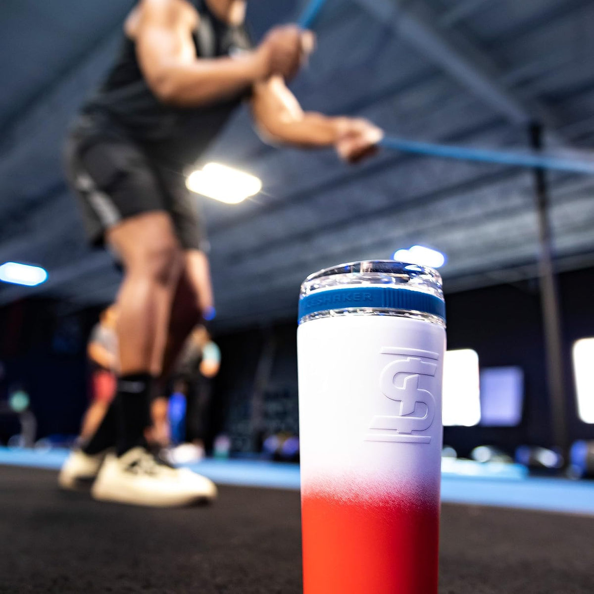Ice Shaker 26oz black insulated stainless steel shaker bottle – Shark Tank USA product in Egypt