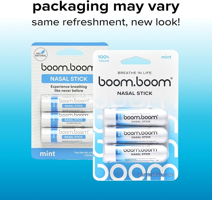 BoomBoom Mint nasal stick 3 pack – Shark Tank USA product in Egypt