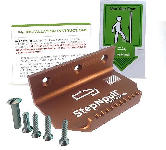 StepNpull black hands-free foot-operated door opener – Shark Tank USA product in Egypt