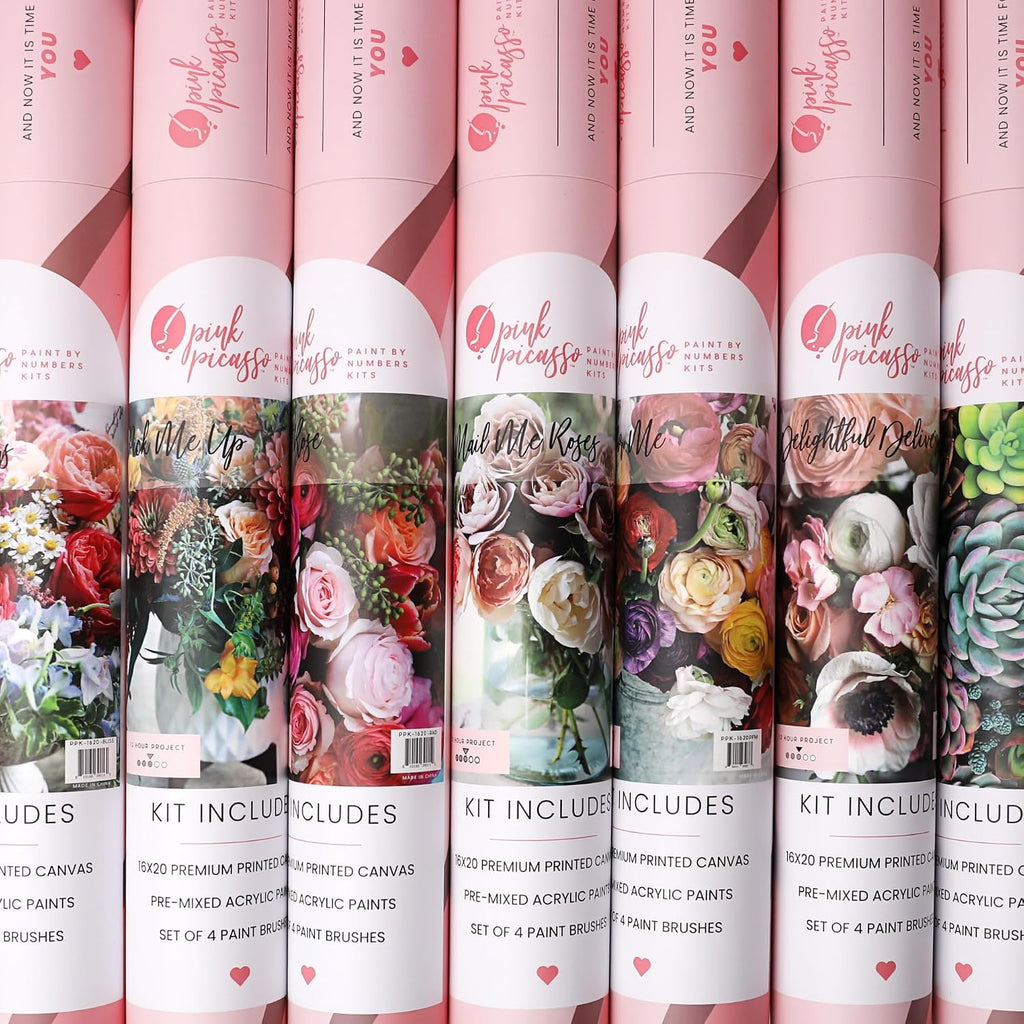 Pink Picasso Perfect Petals 16x20 paint by numbers kit – Shark Tank USA product in Egypt