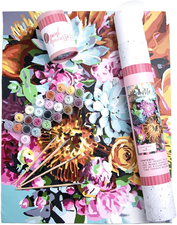 Pink Picasso Perfect Petals 16x20 paint by numbers kit – Shark Tank USA product in Egypt