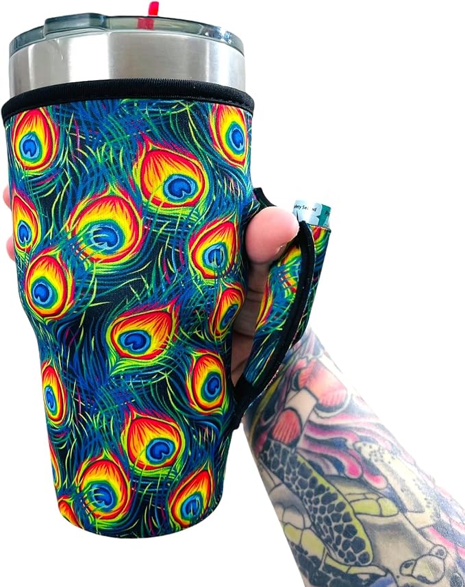 Lit Handlers 30oz neoprene tumbler sleeve with handle – Shark Tank USA product in Egypt