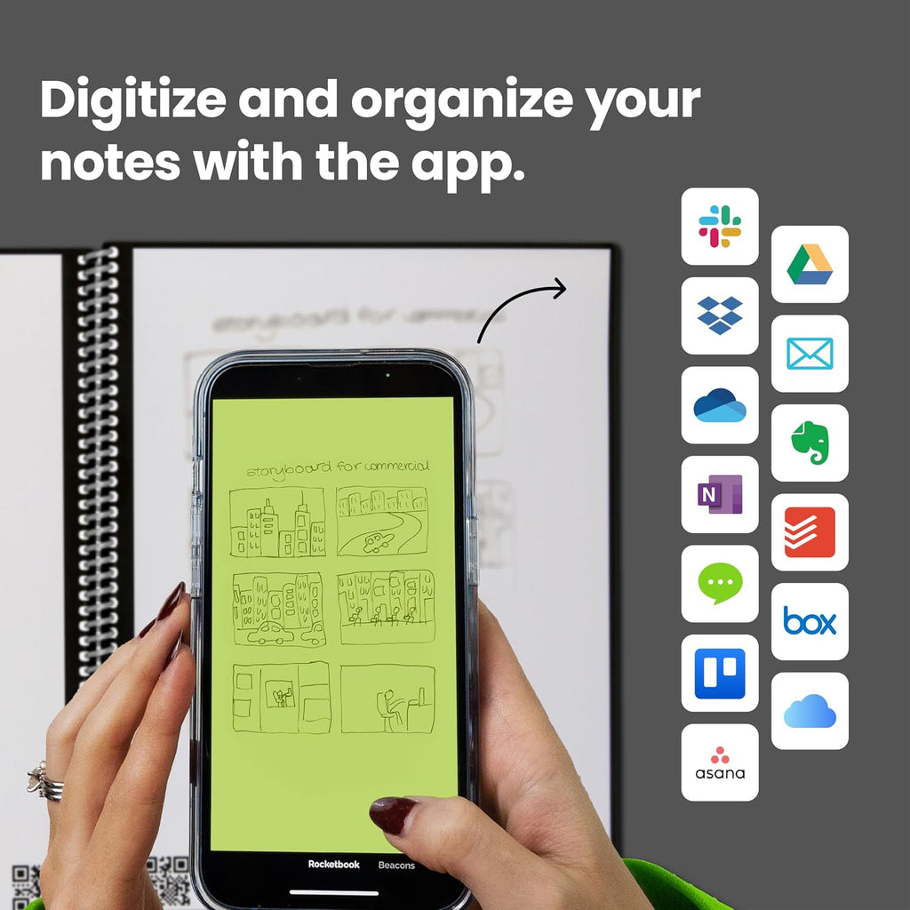 Rocketbook Wave blue reusable smart notebook – Shark Tank USA product in Egypt