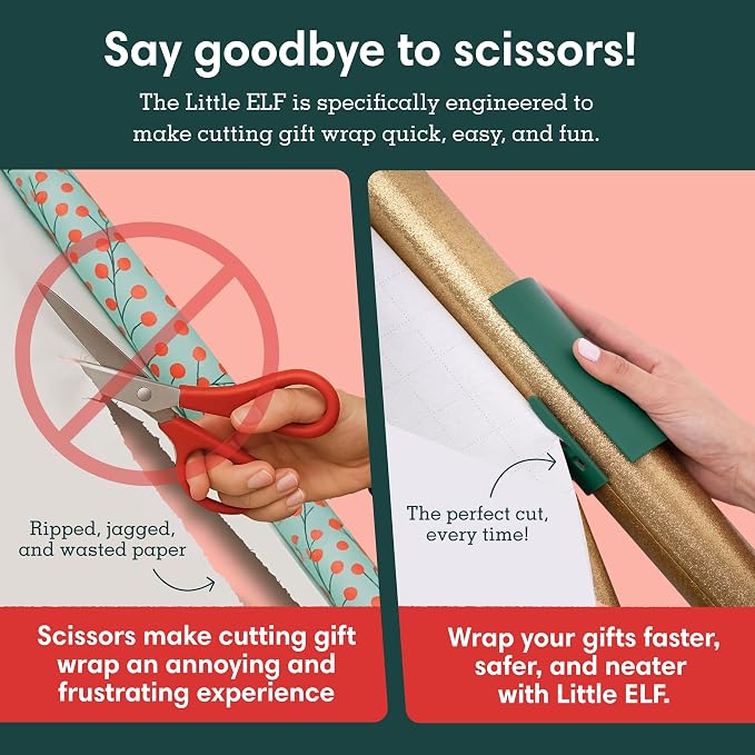Little ELF green gift wrap cutter 2 pack – Shark Tank USA product in Egypt