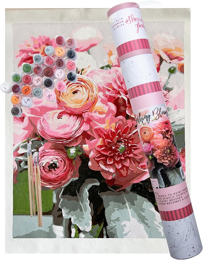 Pink Picasso Perfect Petals 16x20 paint by numbers kit – Shark Tank USA product in Egypt