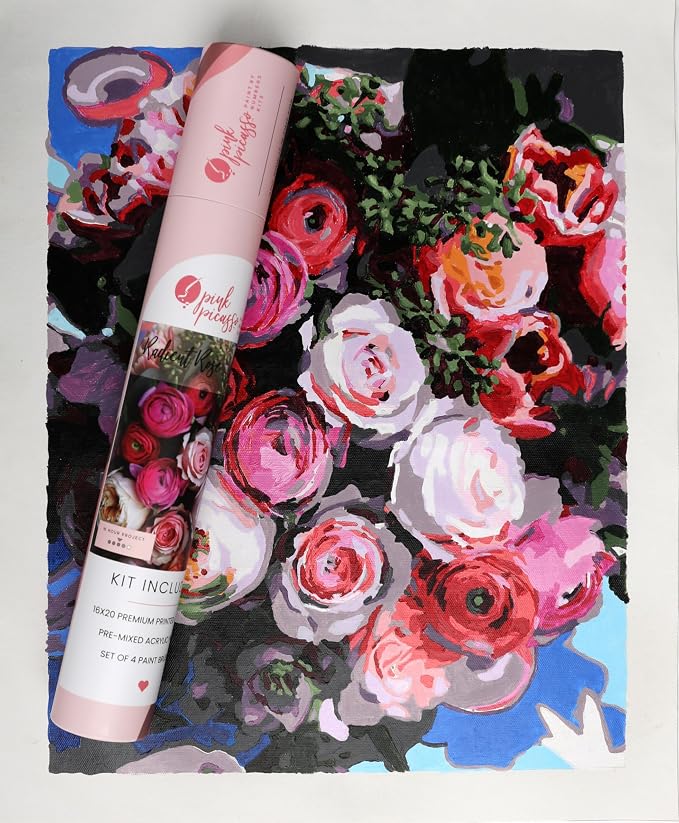 Pink Picasso Perfect Petals 16x20 paint by numbers kit – Shark Tank USA product in Egypt