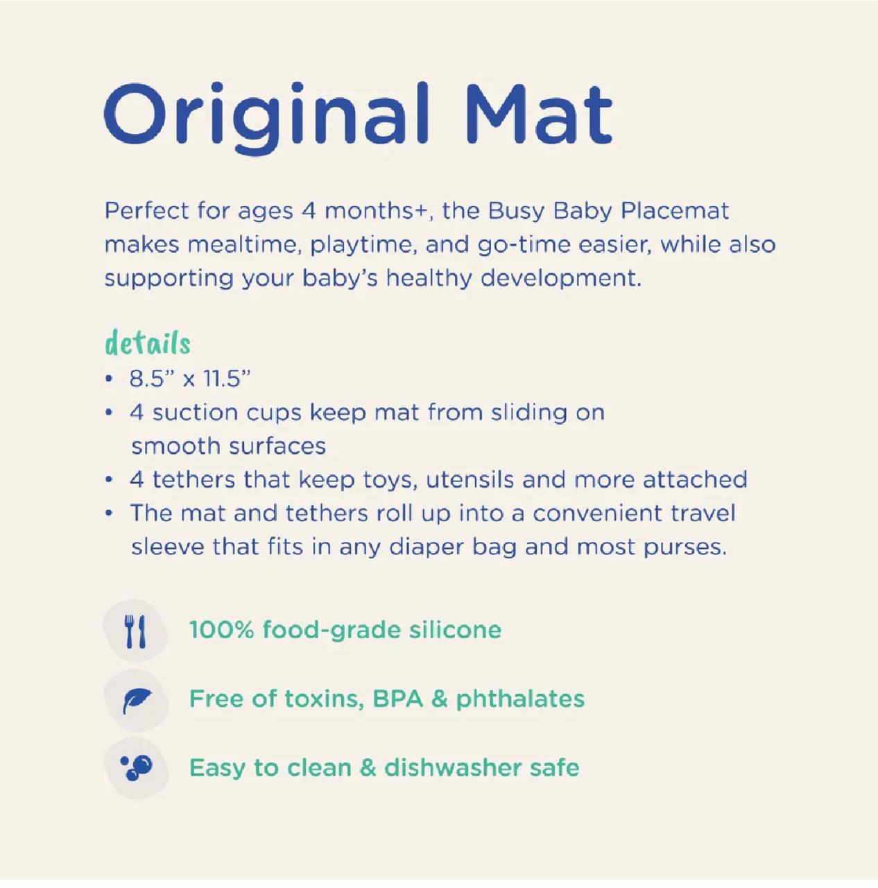 Busy Baby Mat | Silicone Baby Placemat | As Seen on Shark Tank