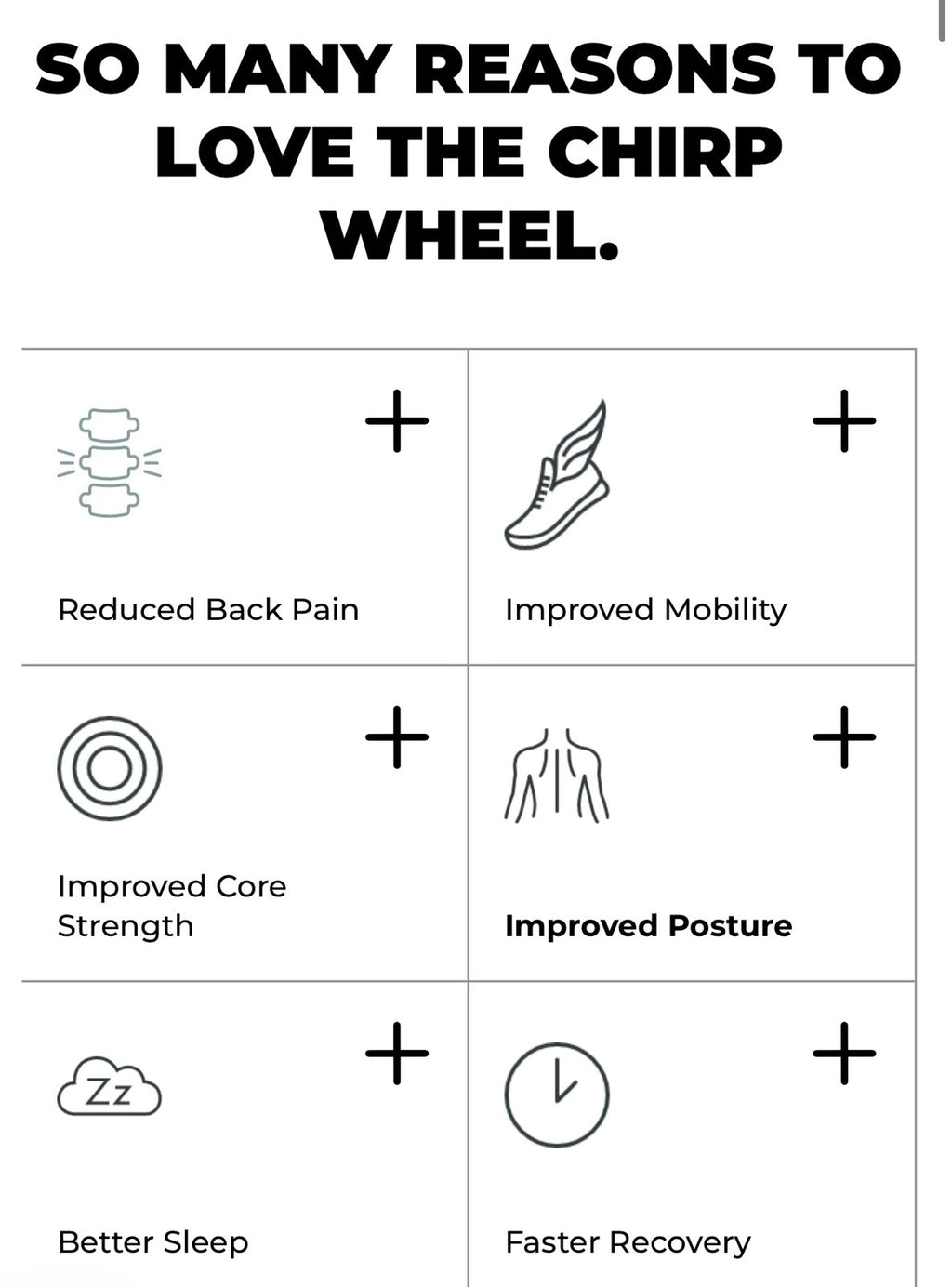 Chirp Wheel+ | Back Pain Relief | As Seen on Shark Tank